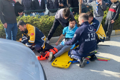 Çorum’da otomobil ile motosiklet çarpıştı