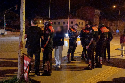 Çorum'da üzerine benzin döküp kendini yakmak isteyen şahsı polis ikna etti