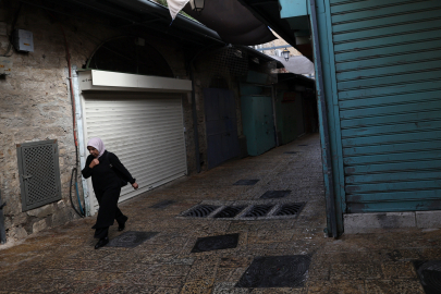 Doğu Kudüs’te Gazze ile dayanışma için genel greve gidildi