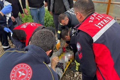 Korkunç olay! Bacağını çapa makinesine kaptırdı