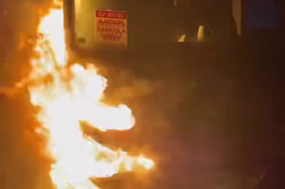 Hatay'da yolcu otobüsünde korkutan yangın