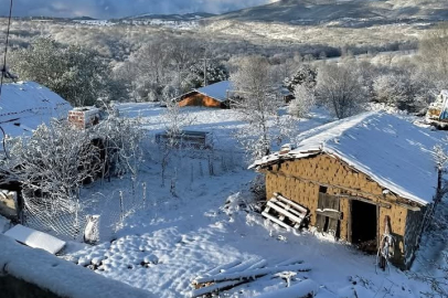 Bursa'nın dağ ilçeleri beyaza büründü