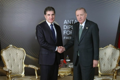 Erdoğan, IKYB Başkanı Barzani’yi kabul etti