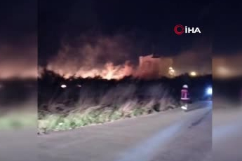 Mersin'de sazlık alanda çıkan yangın güçlükle söndürüldü