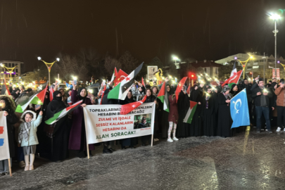 İsrail'in Gazze'ye saldırıları protesto edildi