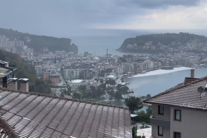 Bartın Amasra'da 1 saat içerisinde dört mevsim birden yaşandı