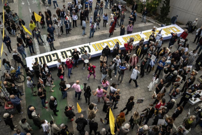 250 eski Mossad mensubu Gazze protestosunda