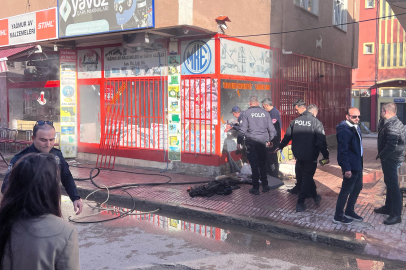 Çorum'da av bayisinde korkutan yangın