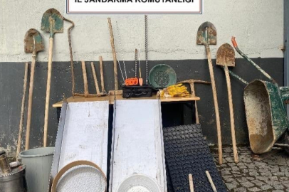 Erzurum'da jandarmadan kaçak kazı operasyonu