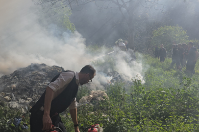 Zonguldak Karadeniz Ereğli'de yangın paniği