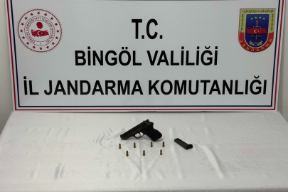 Bingöl’de ruhsatsız silah ele geçirildi