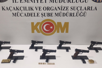 Samsun'da 7 adet tabanca ele geçirildi: 3 gözaltı