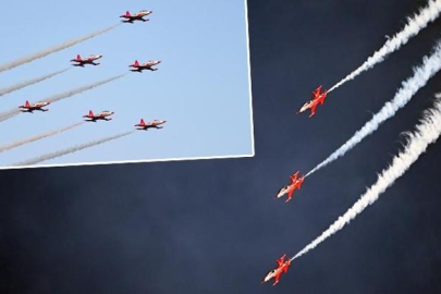 Türk Yıldızları'nın prova uçuşu büyüledi