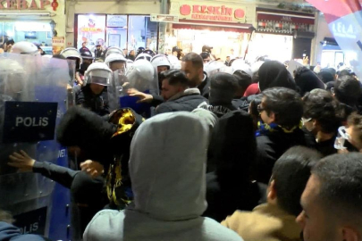 İstiklal'deki 'Filistin'e destek yürüyüşü'nde arbede!