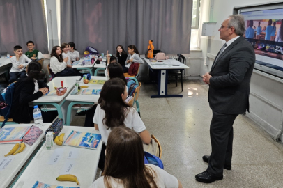 Bursa'da tüm okullarda aynı anda "sağlıklı beslenme" dersi işlendi