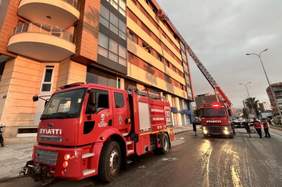 Hatay'da apartman dairesinde yangın