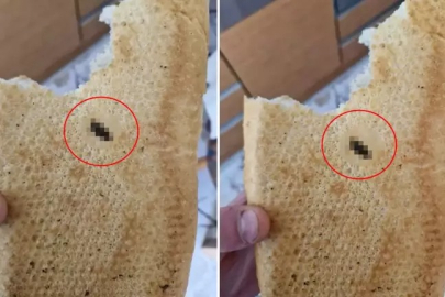 Vatandaşa satılan ekmeğin içinden çıkana bakın