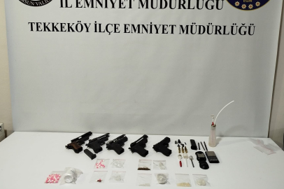 Samsun'da silah ve uyuşturucu operasyonu