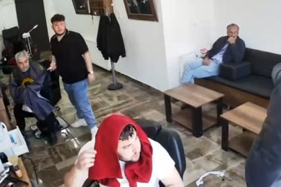 Tekirdağ'da berberde deprem paniği: Traşı bırakıp kaçtılar