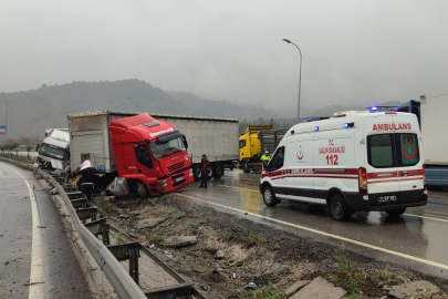 Bilecik'te iki tır çarpıştı: 1 yaralı