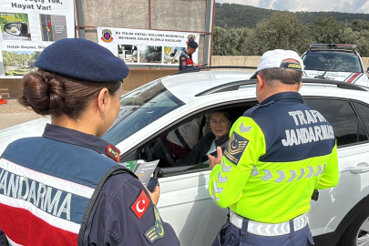 Muğla Bodrum'da dronlu trafik operasyonu
