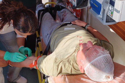 Muğla'da yaralı turiste hızlı müdahale