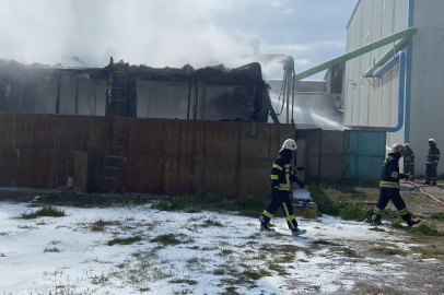 Aksaray yağ üretim tesisinde korkutan yangın