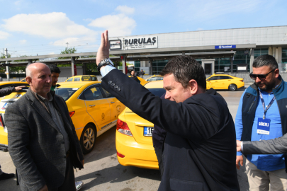Bursa'da Başkan Aydın taksici esnafı ile kahvaltı yaptı