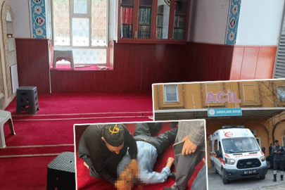 Mardin'de camide namaz kılarken bıçaklanarak yaralandı