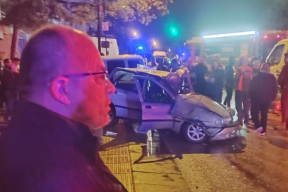 Ankara'da ters yönden gelen araç kazaya sebep oldu: 2’si çocuk 5 yaralı