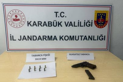 Karabük'te ruhsatsız silahla yakalanan şahıs tutuklandı