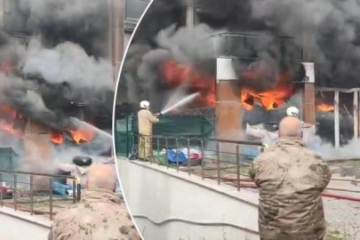 İstanbul Pendik'te iş yerinde yangın