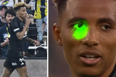 Beşiktaşlı Fernandes'e lazer tutan taraftar gözaltına alındı