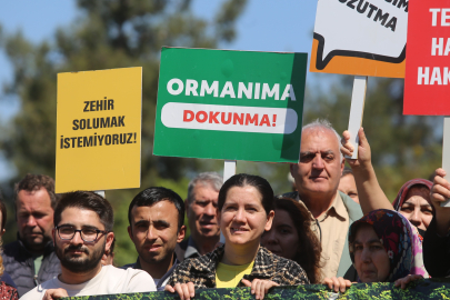 Bursa'da köylüler beton santrali için ayakta