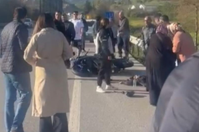 Bursa'da motosiklet devrildi! Ölü ve yaralı var...