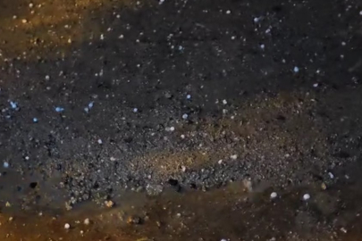 Hakkari Şemdinli’de misket büyüklüğünden dolu yağdı