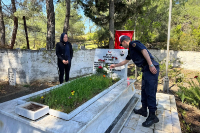 Aydın Karacasu şehidini unutmadı