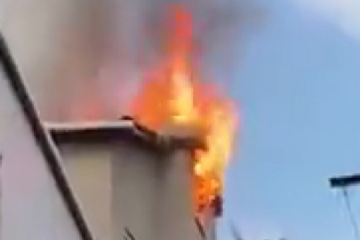 İstanbul Ataşehir'de korkutan yangın