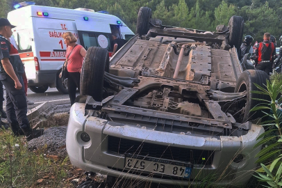 Muğla Sakar rampasında kaza