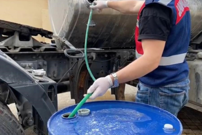 Mersin'de litrelerce sıvı uyuşturucu böyle ele geçirildi