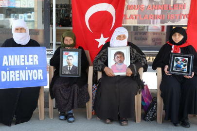 Muşlu aileler "evlat nöbeti"ni sürdürdü