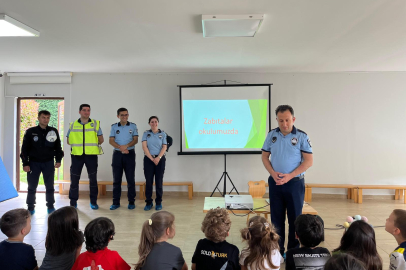 Bursa Büyükşehir zabıtasından çocuklara trafik eğitimi