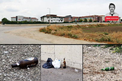 Bursa'da okulların çevresi açık hava meyhanesine döndü! Alkol şişeleri...