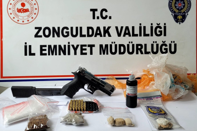 Zonguldak'ta narkotik operasyonunda 5 tutuklama