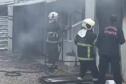 Gaziantep’te, konteyner yangını korkuttu