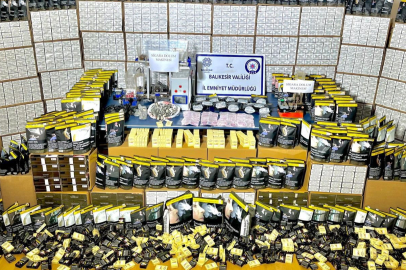 Balıkesir Gönen'de kaçak tütün operasyonu: 5 şüpheli gözaltında