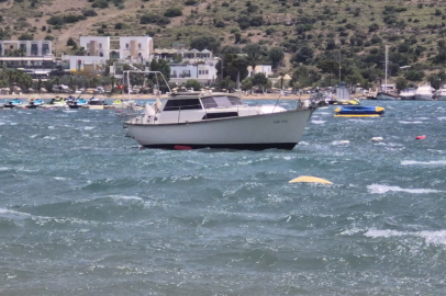 Bodrum’u fırtına vurdu