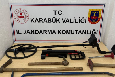 Karabük'te izinsiz kazı yapan 2 kişi suçüstü yakalandı