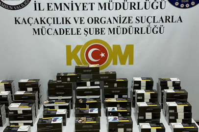 Samsun'da kaçak makaron operasyonu