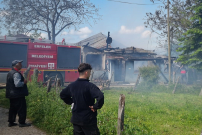 Sinop’ta tek katlı evde yangın